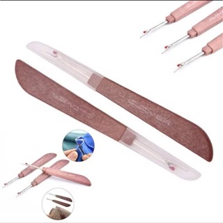 Dụng cụ rạch khuyết, gỡ chỉ tháo chỉ nhựa giả gỗ