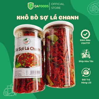 Khô bò sợi lá chanh ☄hũ 300gr☄️ freeship_ atvstp_ ăn là mê ngay !