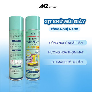 Bình xịt khử mùi hôi chân và làm sạch mùi giày Ximo cao cấp 300ml | Loại bỏ vi khuẩn, ngăn mồ hôi công nghệ bạc AG+