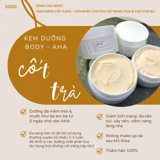 Kem dưỡng toàn thân cốt trà aha - cân nhắc phụ nữ mang thai & cho con bú