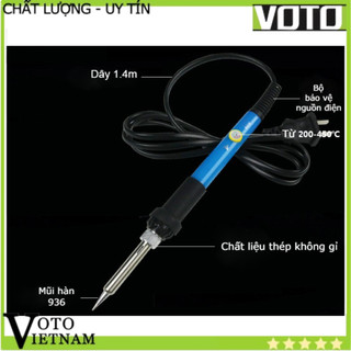 Mỏ hàn điện mini tiện dụng (TẶNG GIÁ ĐỠ BẰNG INOX) Voto