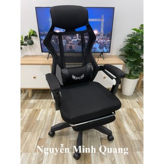 Ghế Lưới Công Thái Học Văn Phòng Có Gác Chân ( Tặng Kèm Gối Kê Lưng )