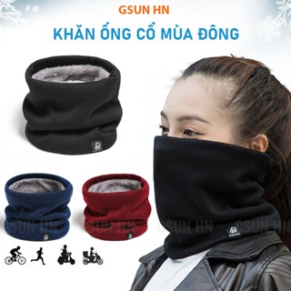 Khăn trùm cổ lót lông giữ ấm mùa đông cho nam nữ - khăn ống trùm cổ che mặt dày mềm mại chống gió lạnh tiện lợi GSUN HN