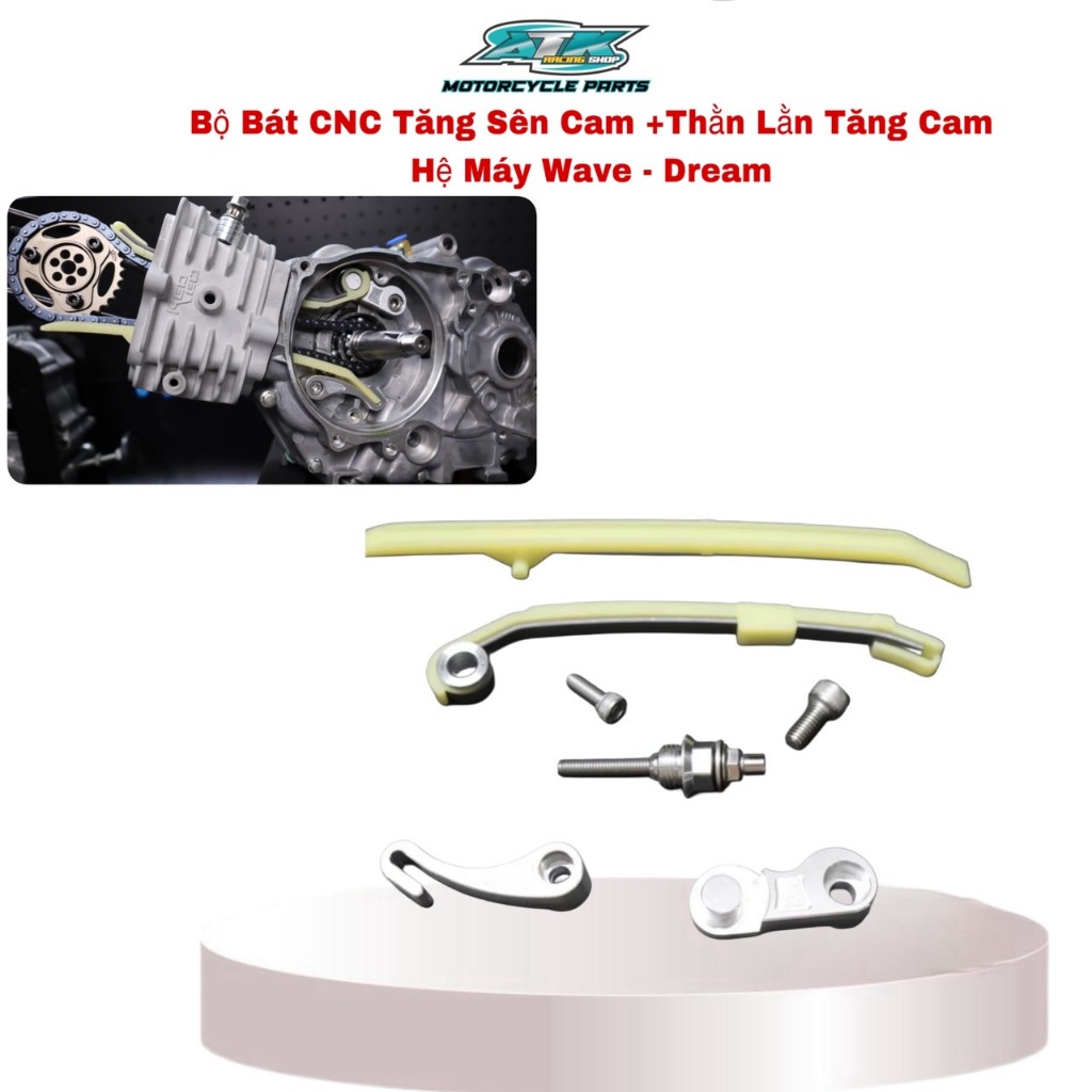 Bộ Bát Tăng Sên Cam Cnc Sử Dụng Thằn Lằn Tăng Cam Dành Cho Xe Wave -Dream-Cub-67- Cd-CL