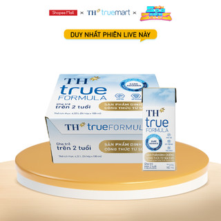 Thùng 24 hộp sản phẩm dinh dưỡng công thức sữa tươi TH True Formula 180 ml