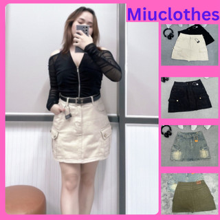Ms 2053, chân váy túi hộp 2 màu bigsize 55-85kg. by miuclothes.