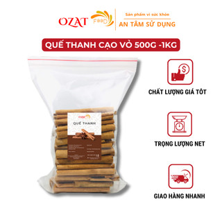 [BÁN SỈ] Quế thanh cạo vỏ hành đẹp loại 1 dùng decor nước trang trí pha trà 500G -1KG | OZAT FOOD