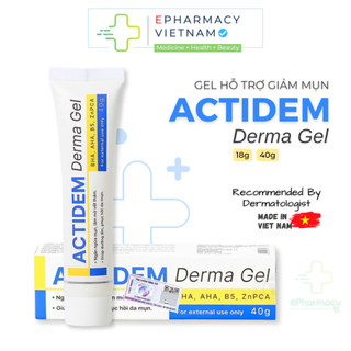 Gel giảm mụn actidem derma gel hỗ trợ mờ thâm hạn chế mụn