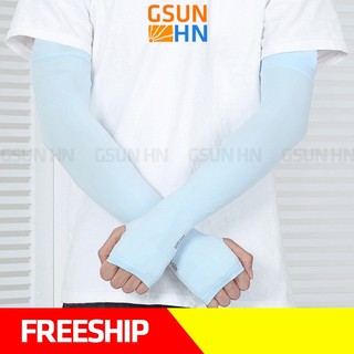 GĂNG TAY CHỐNG NẮNG XỎ NGÓN NAM LET'S SLIM XANH DA TRỜI, CHẤT DÀY DẶN, CHỐNG TIA UV 95%,CO DÃN 4 CHIỀU