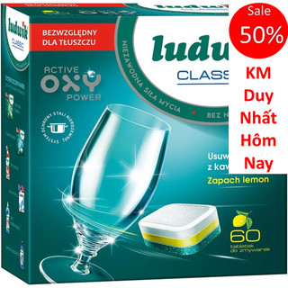 Combo 2 hộp viên rửa bát ludwik 60V cho máy rửa bát- 120 viên/ hộp