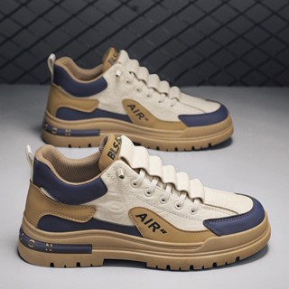 Q2M-S310 Giày thể thao nam chất liệu da PU cao cấp chống thấm nước đế cao su tổng hợp ma sát tốt trống trơn trượt