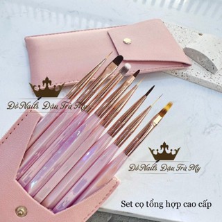 Phụ kiện nail - Set cọ hồng N304 vẽ nail xinh đẹp