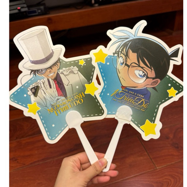 Quạt Kaito Kid Conan Movie 27 - Quà Ra Mắt Phim Conan Ngôi Sao 5 cánh 1 triệu đô