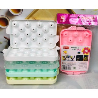 Khuôn làm đá, làm topping bằng nhựa cao cấp – Khay đá bi lớn 18 viên HPL79 HOFACO