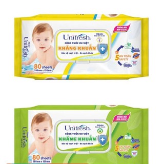 COMBO KHĂN ƯỚT UNIFRESH (80T) 6 GÓI