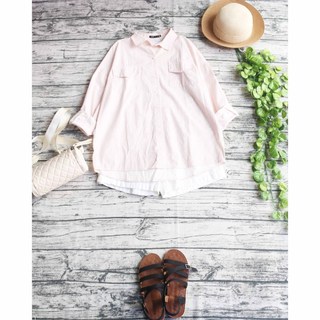 ÁO SƠ MI SỌC OVERSIZE CÓ TÚI