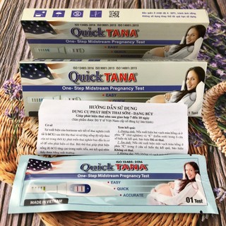 Bút thử thai QuickTana phát hiện thai nhanh, kết quả chính xác ( 1 bút ) - Dụng cụ phát hiện thai bút QuickTana Tanaphar