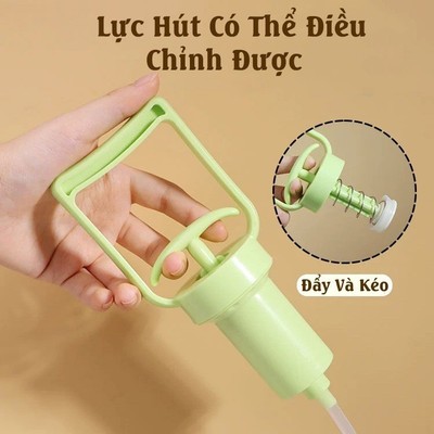 Dụng Cụ Hút Mũi Đầu Silicon Cầm Tay KidAndMom,Máy Hút Mũi Áp Suất Âm Kéo Tay Dành Cho Trẻ Sơ Sinh