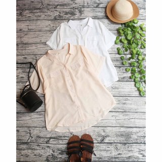 ÁO SƠ MI CỘC TAY BASIC CÓ TÚI