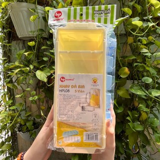 Khay làm đá bia 5 viên HPL08 - Khuôn làm thạch rau câu tiện lợi làm đá uống bia HOFACO