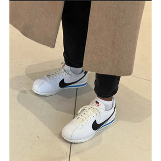 [GeekSneaker] Giày Sneaker cổ thấp NK Cortez White Black