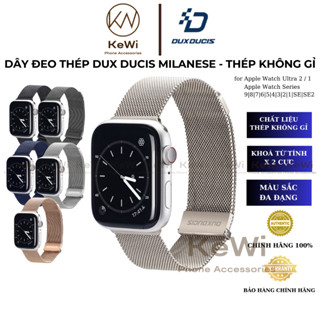 Dây Đeo Thép Thay Thế Dành Cho Apple Watch Ultra 2/1, Apple Watch Series 10-4/SE/SE2, Dux Ducis Mil.an.ese Series