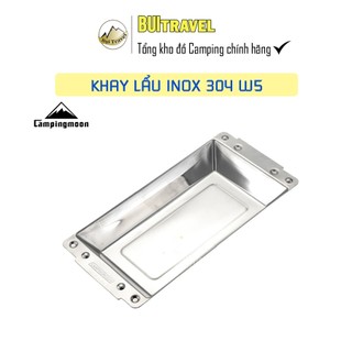 Khay lẩu inox 304 campingmoon w5 dùng cho bếp nướng mt-035,mt-045, x-two