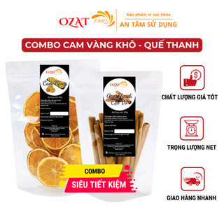 Combo cam vàng khô quế thanh loại 1 pha trà decor trang trí giúp tăng cường sức đề kháng | OZAT FOOD