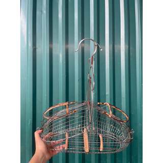 Lồng bẫy inox cho chim chào mào, chích choè quấn đồng sáng bóng kỹ đẹp