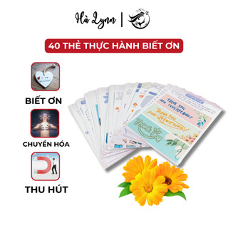 40 Thẻ thực hành lòng biết ơn - chọn ngẫu nhiên thực hành mỗi ngày | Hà Lynn