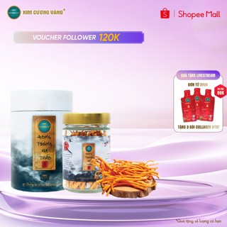 Đông trùng hạ thảo gold giải độc gan tăng đề kháng kim cương vàng hộp 10gram