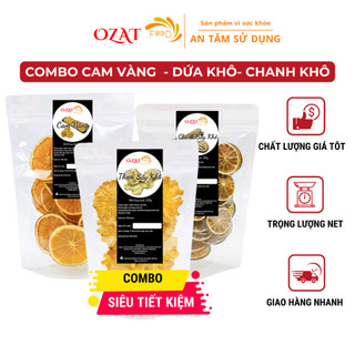 Combo cam vàng chanh thơm mỗi loại 100G OZAT FOOD - thanh lọc cơ thể giảm cân