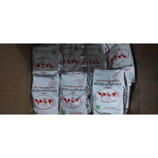 Combo 10 bịch - BỘT SỮA NGUYÊN KEM CANXI 500gram - thương hiệu 2 con bò đỏ
