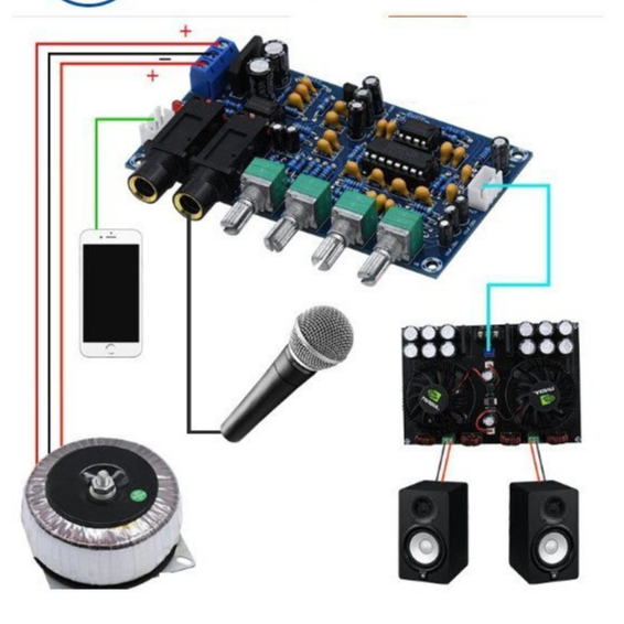 Mạch tạo tiếng vang PT2399 2399 mạch echo karaoke