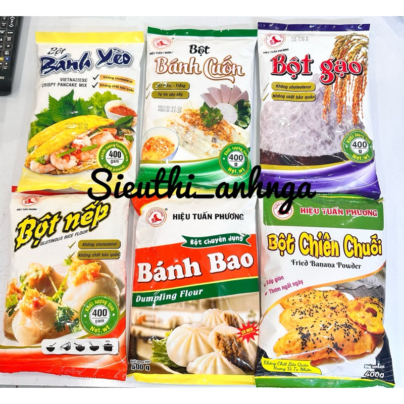 Bột Bánh Bao/Cuốn/Xèo/Chiên Chuối...Tuấn Phương Gói 400g