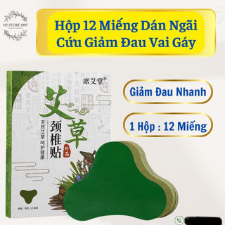 1 Hộp (Gồm 12 Miếng) Dán Ngãi Cứu Giảm Đau Vai Gáy