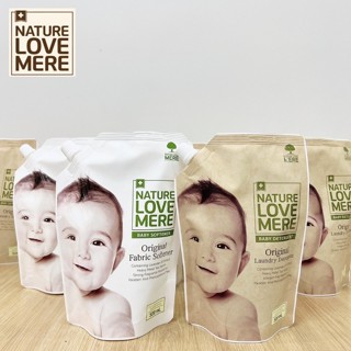  Túi nước giặt xả NATURE LOVE MERE hương Original cho bé 500ml 850ml 