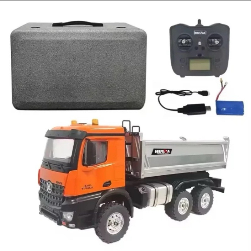 xe ben huina 1598 6x6 rc kim loại