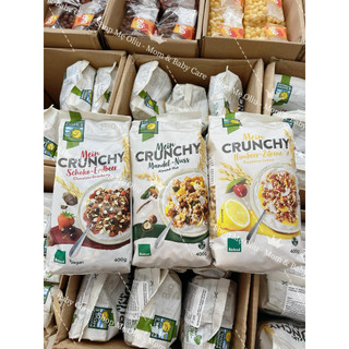 Ngũ cốc giòn hữu cơ Crunchy Bohlsener Muehle Đức 400g vị dâu,socola-chanh,dừa sấy giòn