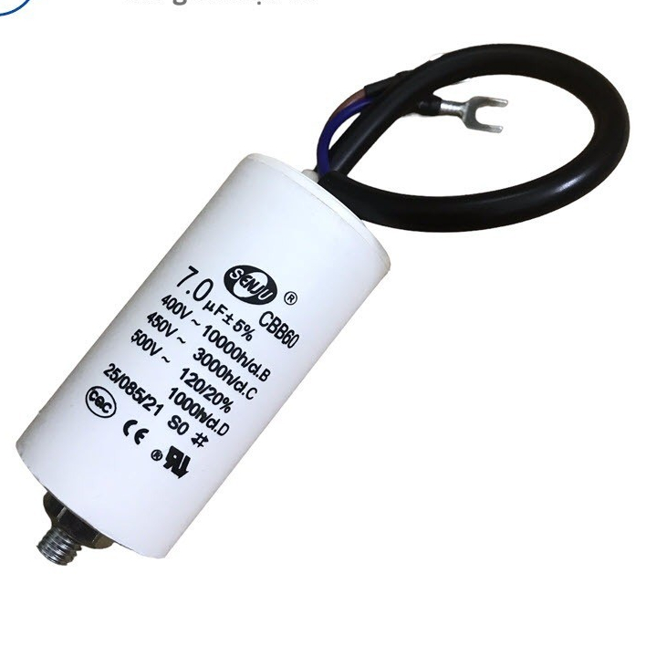 Tụ khởi động CBB60 7uf 450V có vít