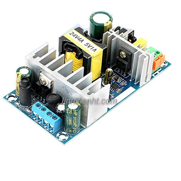 Mạch nguồn AC- DC 24V 4A / 5V 1A nguồn PLC thay thế