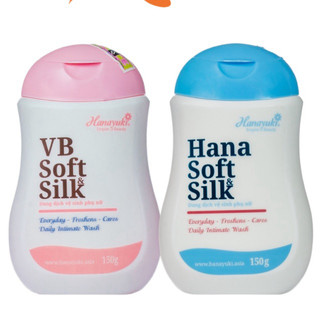 Dung dịch vệ sinh phụ nữ vb soft $ silk hanayuki xanh hồng