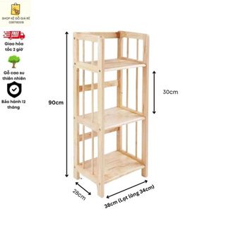 Kệ sách gỗ 3 tầng ngang 38cm