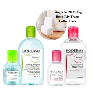 Nước tẩy trang bioderma chính hãng cho da dầu mụn, nhạy cảm 500ml - 250ml - 100ml