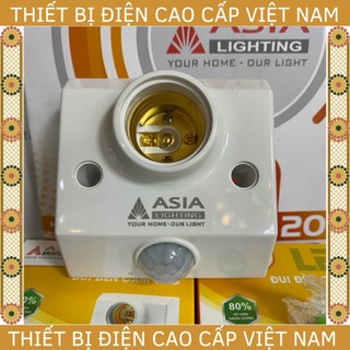 Đui đèn cảm biến chuyển động Asia, tự động bật tắt khi phát hiện chuyển động, bảo hành 24 tháng