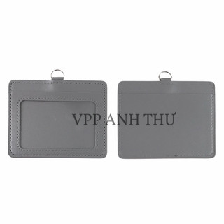 COMBO 2 THẺ ĐEO BẢNG TÊN DA 2 NGĂN CAO CẤP