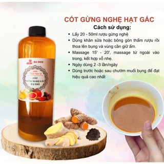 Cốt Gừng Nghệ Gấc Hạ Thổ - Giảm Mỡ Bụng - Nước Cốt 1 - Gừng Nghệ Gấc Sáng Da Giảm Béo Sau Sinh