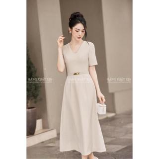 Đầm váy midi Vero cổ V kèm đai sang chảnh