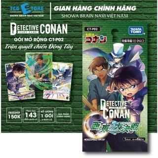 Bộ cờ chiến thuât Conan TCG Takaratomy Gói mở rộng CT-P02 Contact Between East & West gói/6 quân cờ