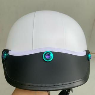{ẢNH + VIDEO THẬT }nón bảo hiểm 1/2 gắn 3 ốc titan Gr5☘️ chuẩn xịn ☘️